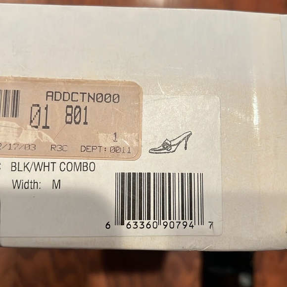 Coach monogram logo mule sz 10 black and white - Picture 5 of 5